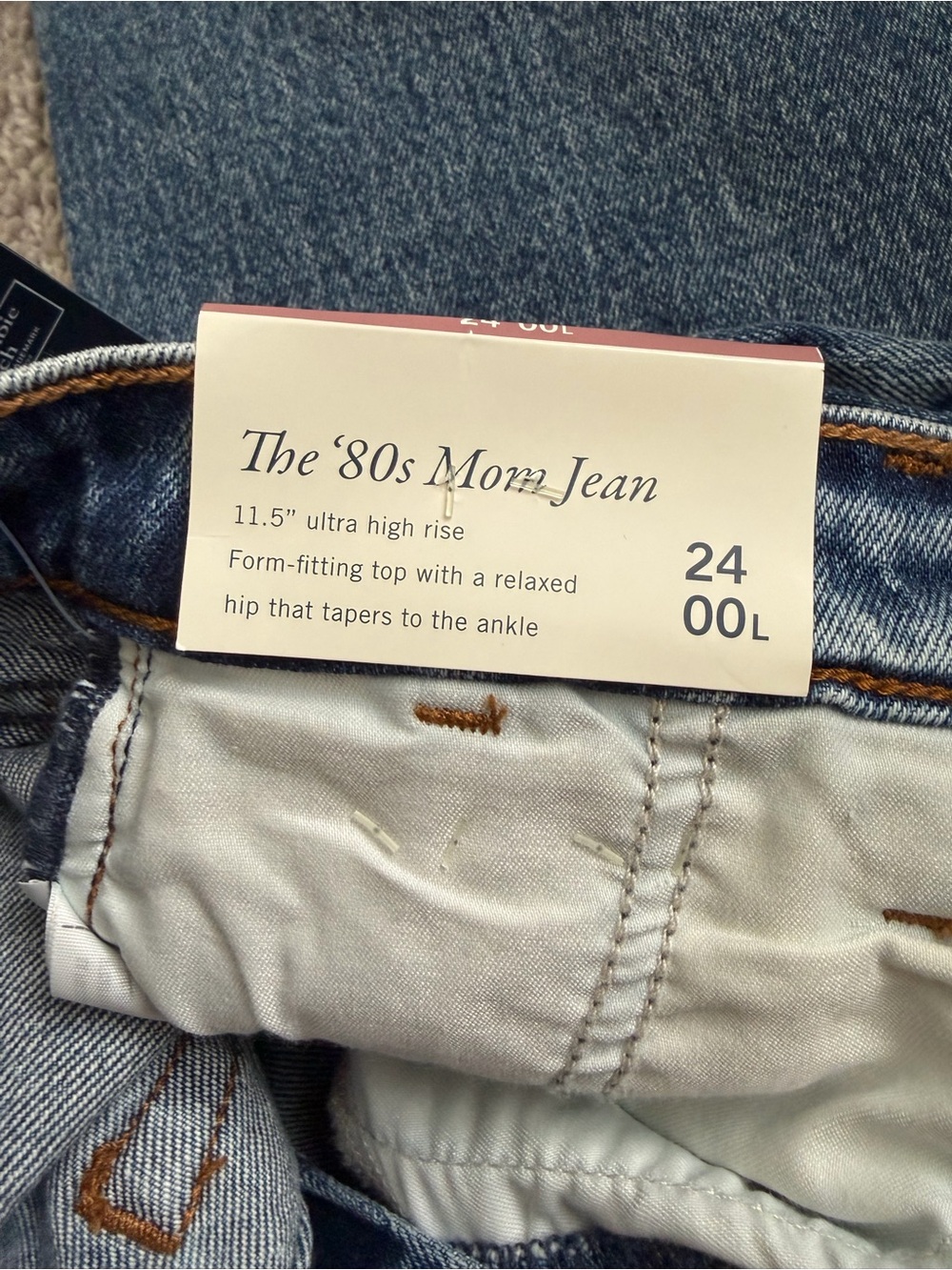 Abercrombie & Fitch The 80’s Mom Jean Ultra High Rise‎ Denim - Picture 6 of 7